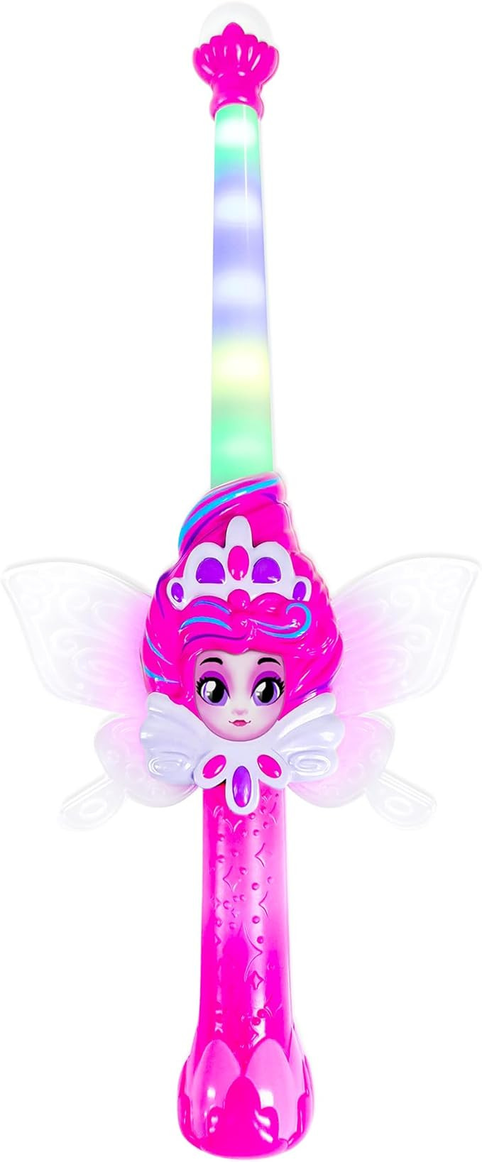 – Magic Pink Fairy Wand with Fern – Interactive Light-Up Wand with Color Screen, Fairy Wings ... | Amazon (US)
