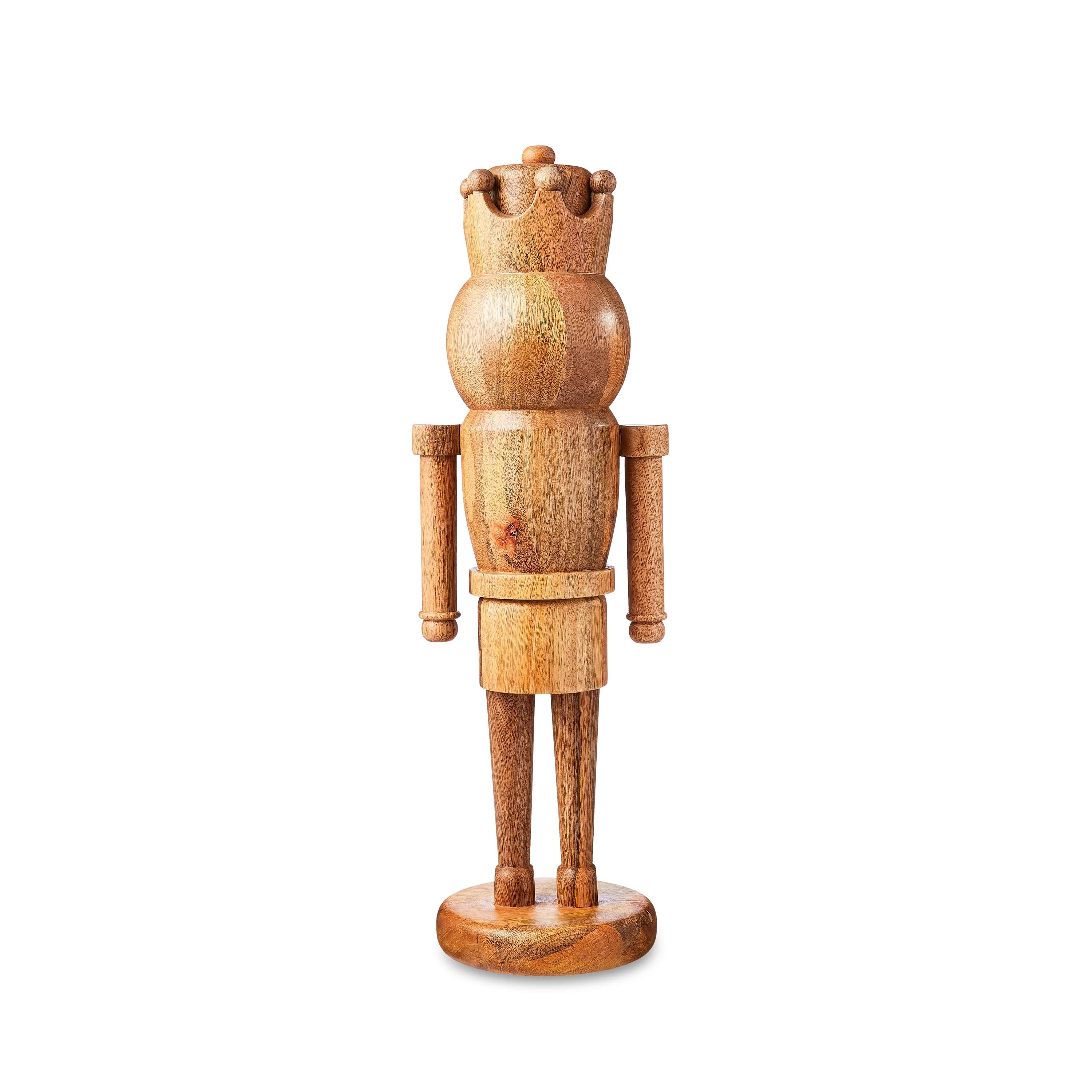 25.75 Inches Natural Wood Nutcracker Décor By Holiday Time - Walmart.com | Walmart (US)