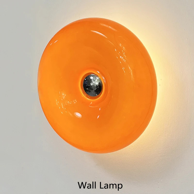 Lampe Murale en Verre Orange au Design Moderne, Idéal pour un Salon, un Couloir ou une Entrée -... | Aliexpress EU