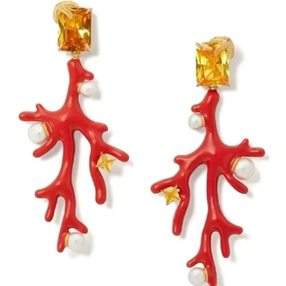 - $198  Kate Spade Reef Treasure Coral Drop Earrings | Poshmark
