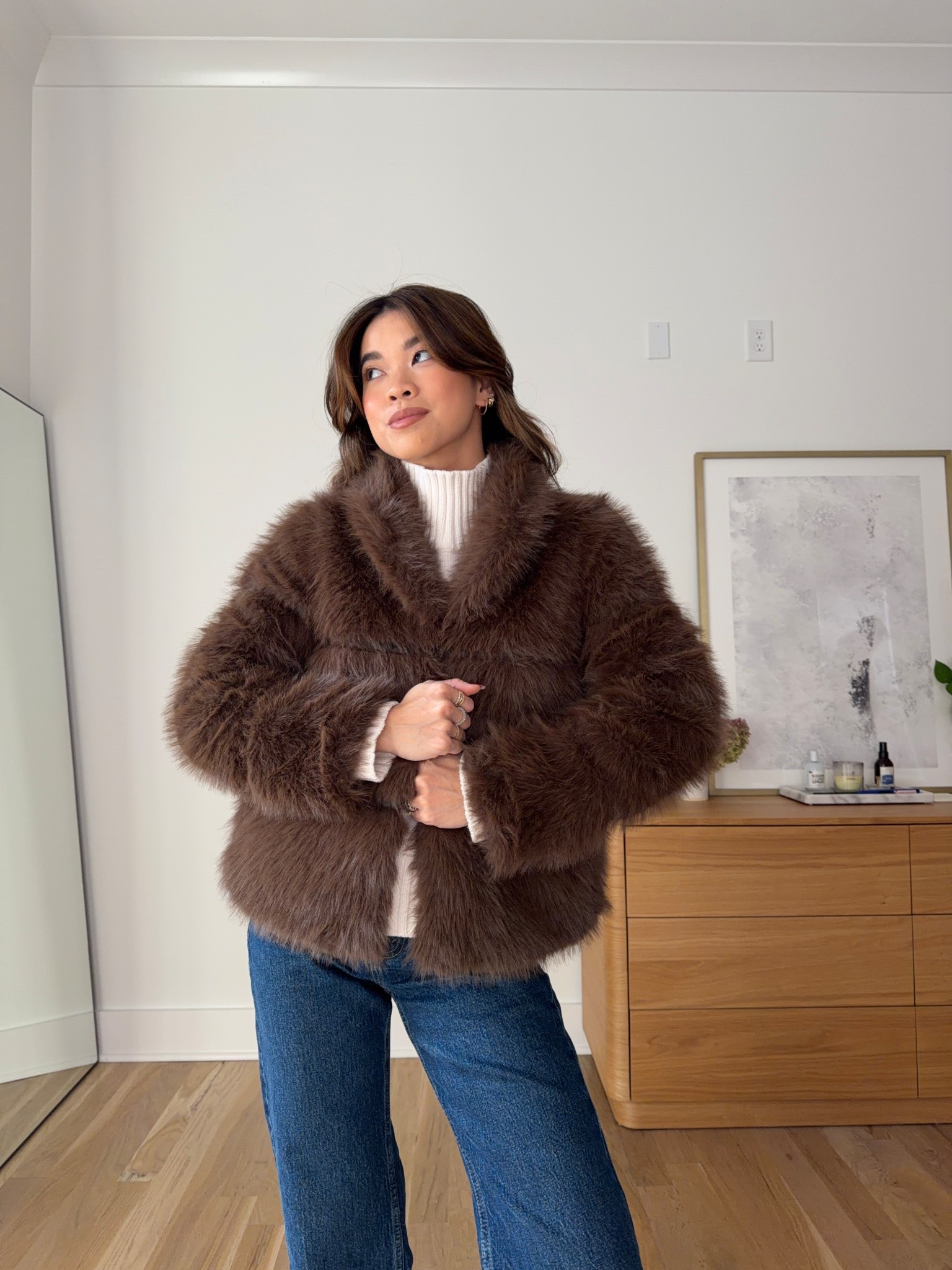 Sizing info: Sweater: Winter White XS, Jeans: 23 Extra Short, coat: XS. petite fashion, get dressed with me, outfit inspiration, ootd, nashville outfit, Nashville influencer, petite style, vacation style, casual outfits, mom style, petite pants, winter dress, winter outfit, winter pants, winter outfit inpso, winter outfit idea, winter top, fall top, fall style, winter style, winter sweater, autumn sweater, cozy sweater, cold weather sweater, cold weather outfit, denim, jeans, fall denim, fall jeans, fall jacket, jacket, winter jacket, winter coat, fur coat, fur jacket 

 

#LTKGiftGuide #LTKHoliday #LTKSeasonal