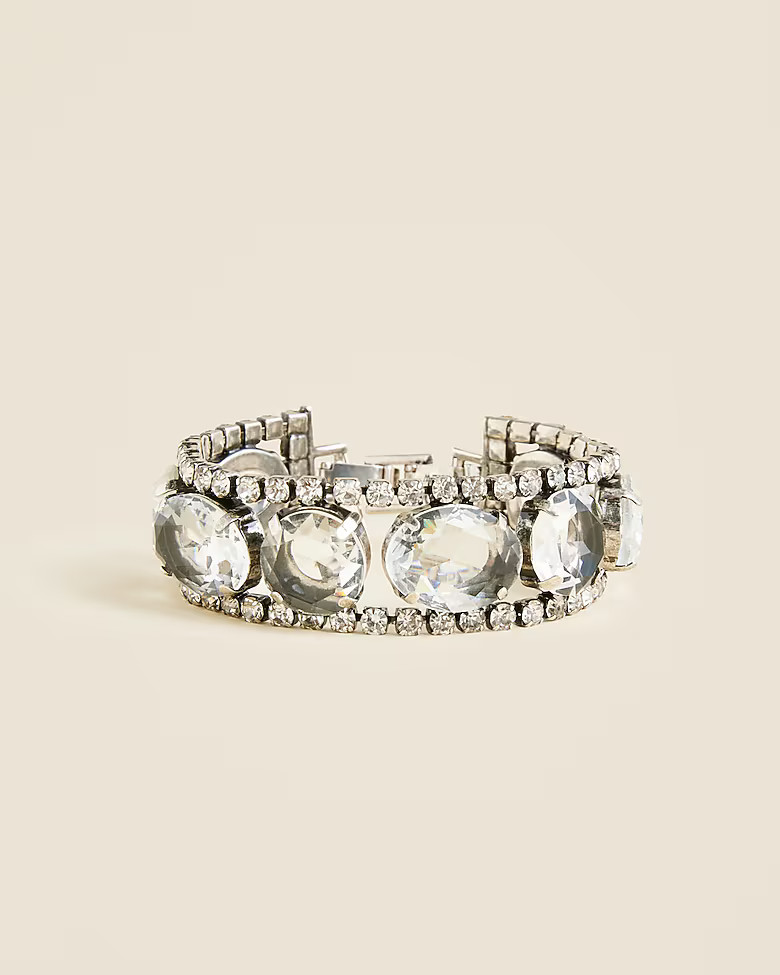 Cutout crystal bracelet | J. Crew US