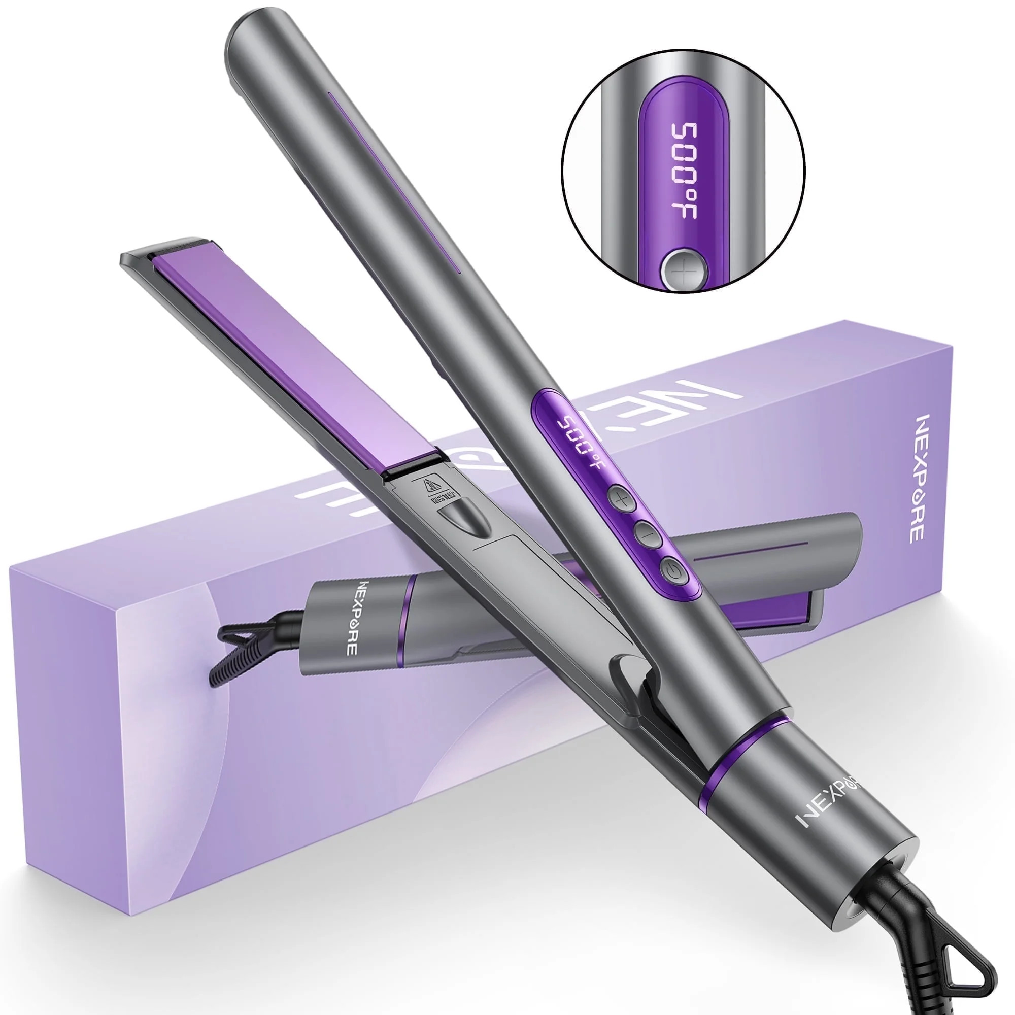 NEXPURE New Upgrade Ionic Flat Iron ,  Fast Heating Professional Salon 2-in-1 Ceramic Hair Straig... | Walmart (US)