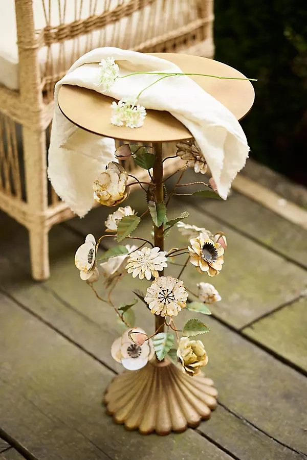 Floral Iron Side Table | Terrain
