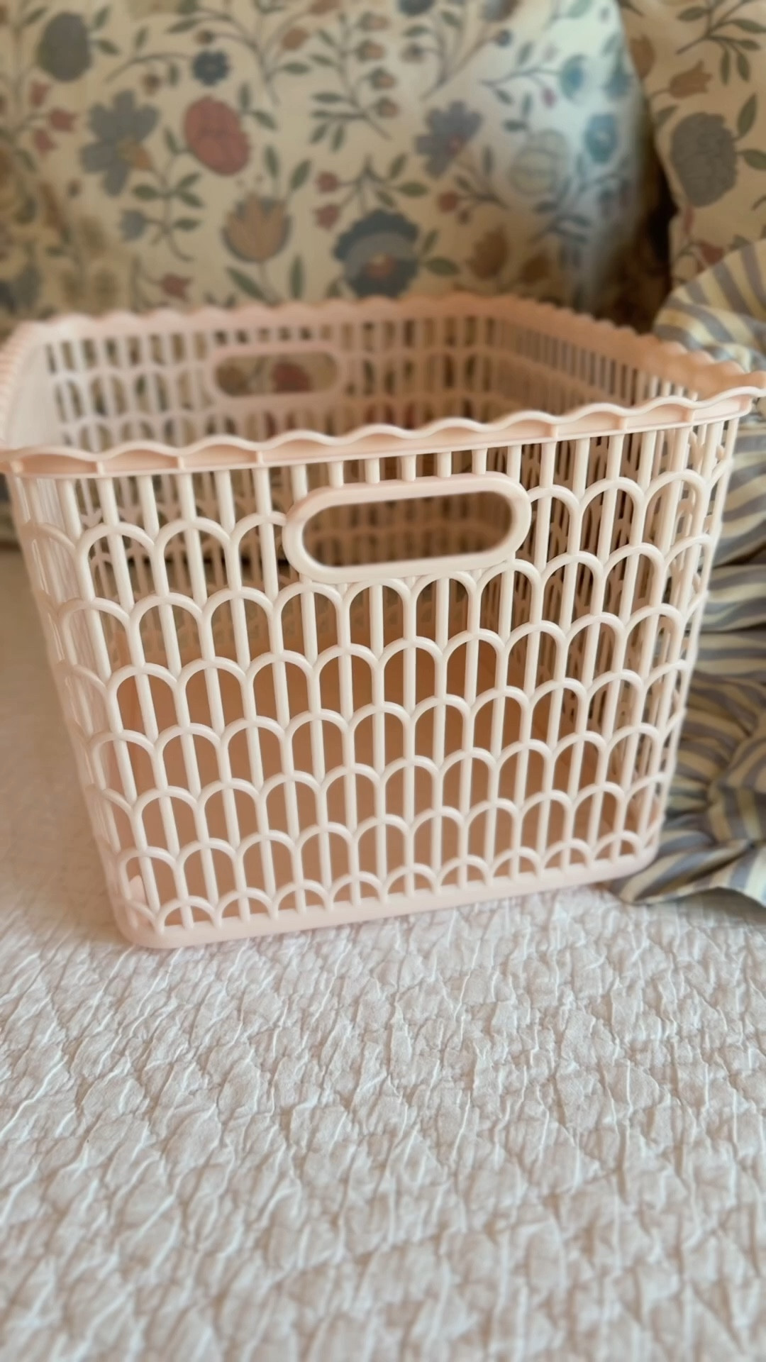 The most beautiful baskets for storage! On sale for $6 for the big one and $3 for the small 