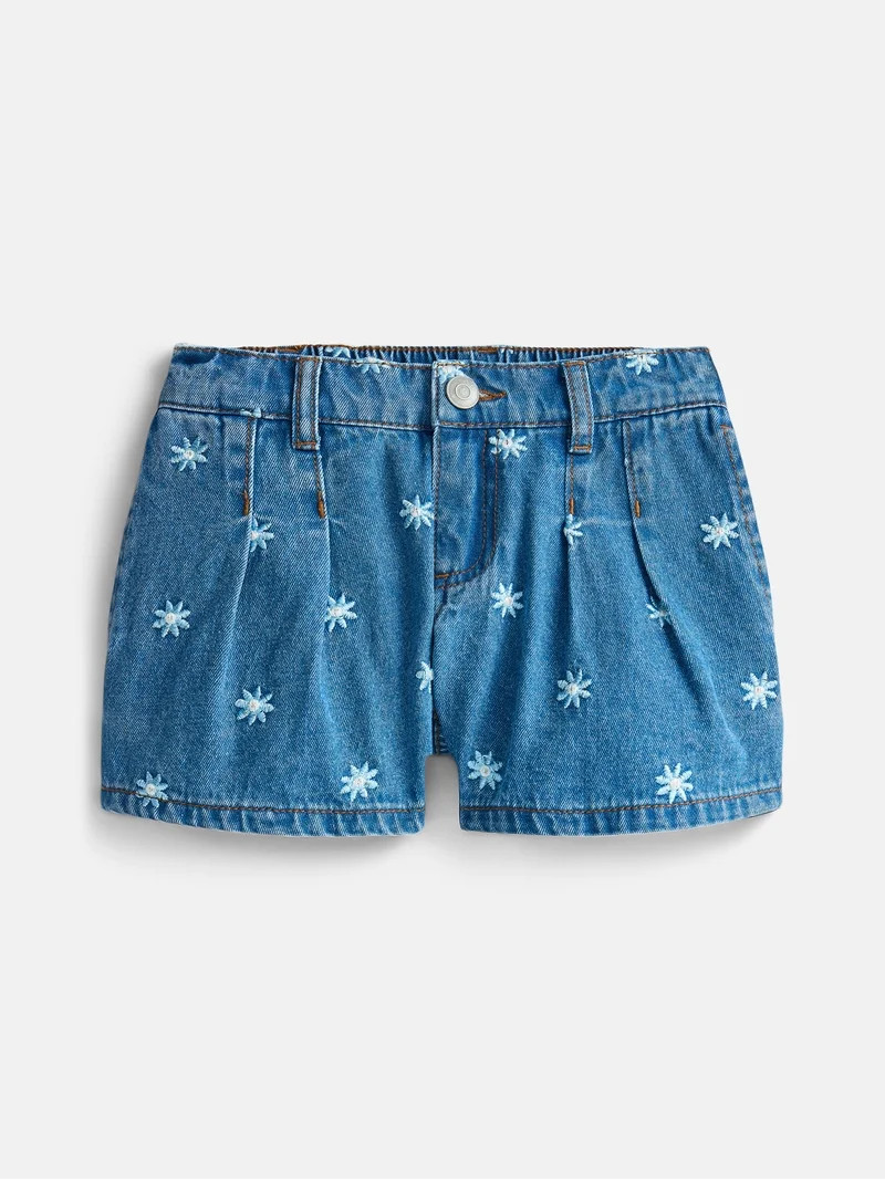 Wonder Nation Girls Pleated Short, Sizes 4-18 | Walmart (US)