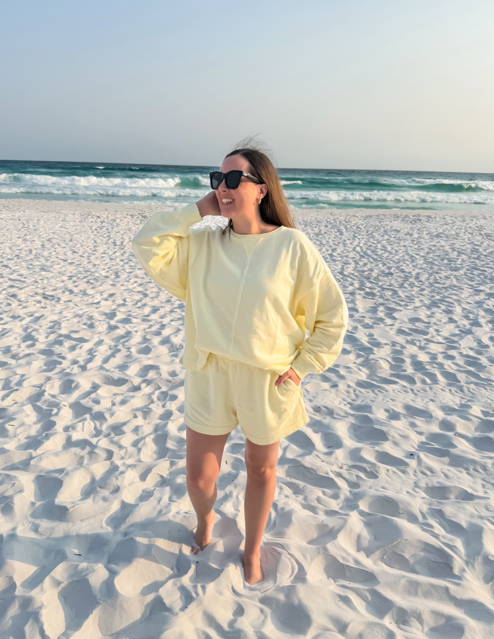 The cutest little set! I’m wearing medium bottoms, sized up to large in the top. 

Aerie sale, butter yellow outfit, sets, beach vacationn

#LTKxAerie #LTKSaleAlert #LTKMothersDay