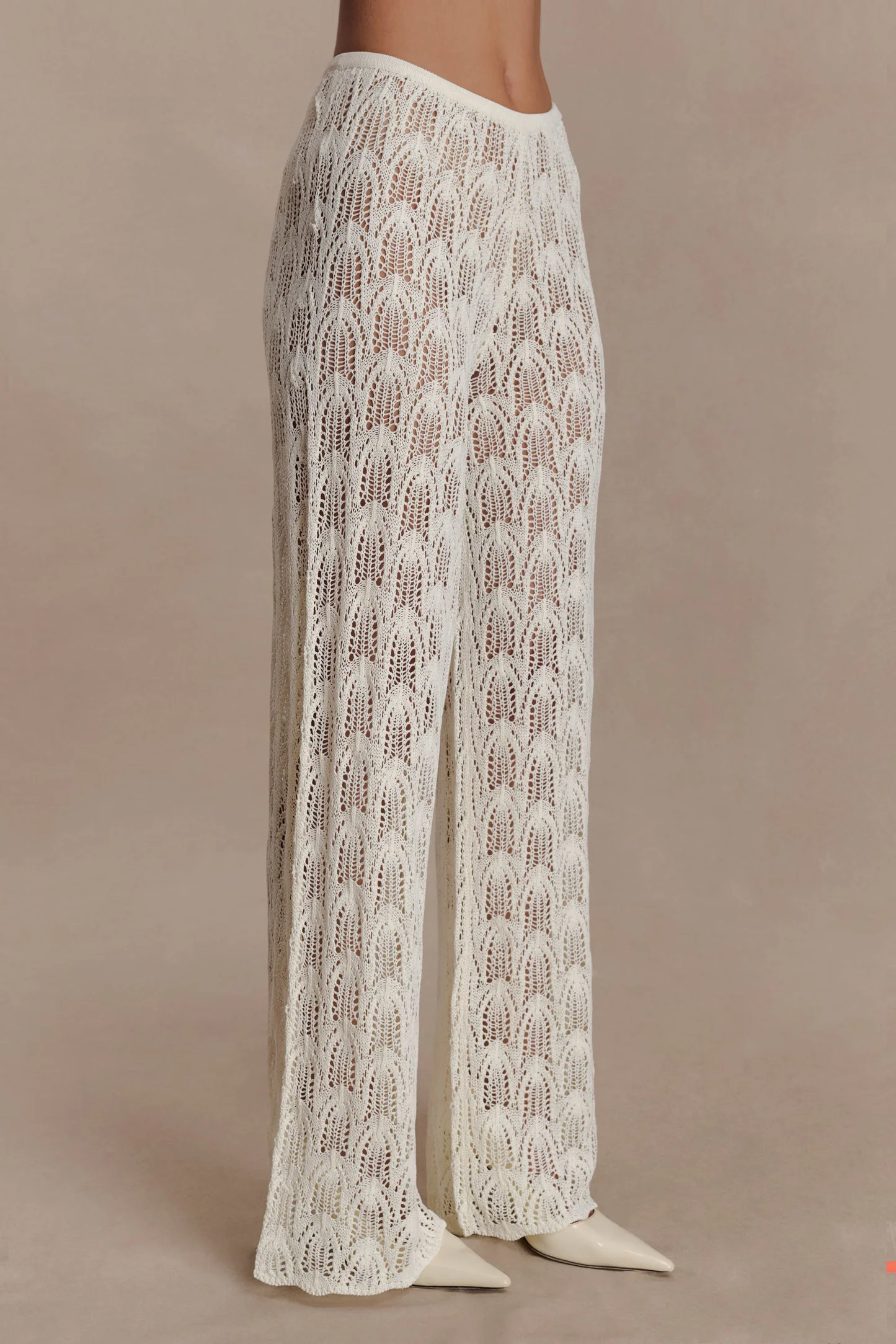 Glinda Crochet Pants - Ivory | Meshki UK