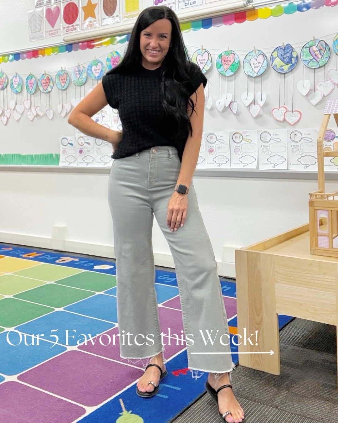 5️⃣ of our Favorites from the week!

Size & Fit details: (I'm 5'5" and usually wear a 4/27 and size small for reference.)
1. Amazon high-waisted jeans in gray and an Amazon sweater top - I sized up to a M the jeans for a roomier fit. I'm in my normal size S in the top. More colors in each!
2. Old Navy chino pants - Perfect for summer outfits, casual workwear, or teachers! Fit TTS, I'm in a S; more colors!
3. Teacher Tee & Palazzo Jeans - The teacher tshirt comes in more colors! Fits TTS, I’m in a S. I am in my normal size in the denim (4/27) — love the tie waist!
4. Target Jumpsuit - It also comes in a taupe and coral color, too. It fits true to size, I'm in a S. This will be so cute for work, family reunion, vacation, a summer outing, brunch, or errands!
5. Athleisure skort outfit - also comes in navy! Fit is TTS, I am in a S. The white textured bra top is really nice to pair with skorts, shorts, leggings, and even jeans! I sized up to a M like usual in athletic tops for my bust. (Has removable pads.)


@targetstyle #targetstyle #targetfashion
#Itkseasonal #Itkfindsunder50 #Itksalesalert 
#target #targetdeals #summeroutfit #skorts #athleisurewear #athleisurestyle @oldnavy #oldnavystyle #shopltk #amazon  #Itkstyletip #amazonfashionfinds #teacherswholift #teachertribe, primary teacher, kindergarten teacher, casual style, workwear, teacher outfit ideas, teacher jeans, teacher pants, fashion over 40, summer outfits, perfect teacher outfits! skort, Target finds, athleisure outfit, mom style, outfit for spring and summer, athleisure style 

#LTKActive #LTKWorkwear #LTKShoeCrush