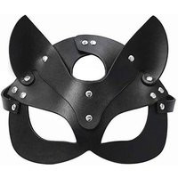 Black Faux Leather Masquerade Mask - 2 Styles | Wowcher | Wowcher.co.uk