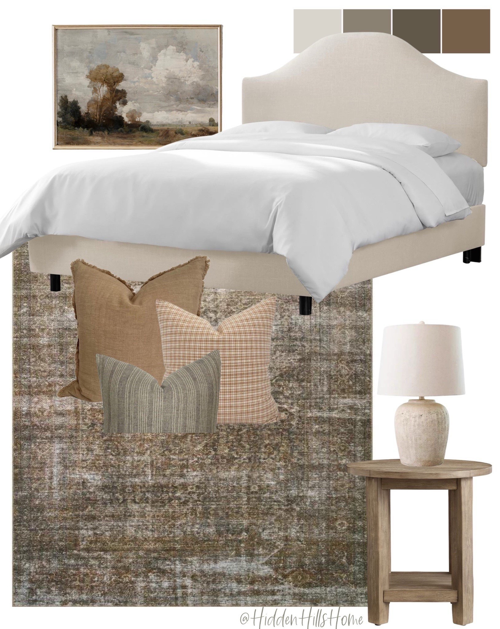 Bedroom decor, bedroom mood board, amber interiors inspired bedroom decor, upholstered bed, bedroom rug #bedroom #homedecor

#LTKHome #LTKSaleAlert