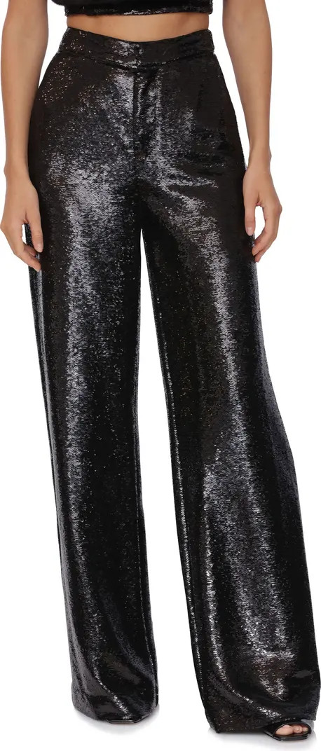 Avec Les Filles Sequin Wide Leg Trousers | Nordstromrack | Nordstrom Rack