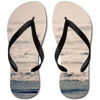 Flip Flops  A Gray Day on the Beach, Ocean, Nature Photography  RDelean | Etsy (US)