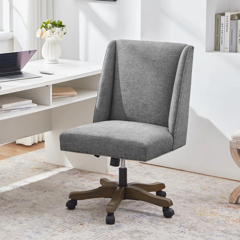 Swivel Chenille Deep Seating Task Chair | Wayfair North America