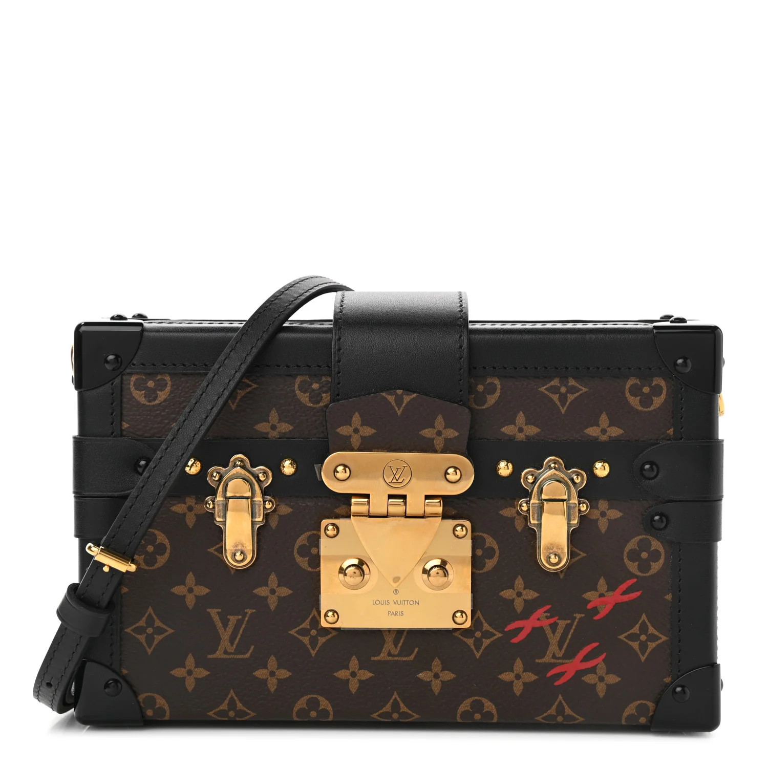 LOUIS VUITTON Monogram Petite Malle Black | FASHIONPHILE | Fashionphile