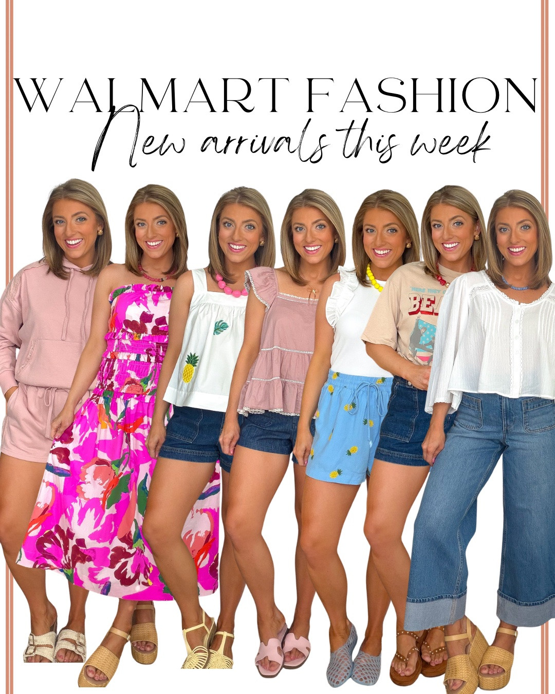 ✨ Walmart understood the assignment this week! These new arrivals are full of colorful summer outfits, easy vacation looks, and affordable pieces that look so much more expensive than they are. From embroidered tops and breezy dresses to matching sets, graphic tees, denim shorts, and fun prints, these are the Walmart fashion finds I’m adding straight to my cart.

Everything is comfortable, easy to style, and perfect for summer vacations, weekend brunch, backyard BBQs, concerts, or simply staying cool while looking put together. If you’re shopping for affordable summer fashion, Walmart has been releasing so many cute new arrivals lately, and these are some of my favorite finds this week! 🌸☀️💙

Which one are you adding to your cart first? 🛒✨

#walmartfashion #walmartfinds #walmartstyle #walmartnewarrivals #summerfashion #summeroutfits #affordablefashion #budgetfriendlyfashion #casualstyle #everydaystyle #vacationoutfits #weekendstyle #fashionfinds #outfitideas #ootd #denimshorts #summerdress #matchingset #graphictee #colorfulstyle #womenstyle #affordablestyle #fashionreels #styleinspiration

#LTKootd #LTKPetite