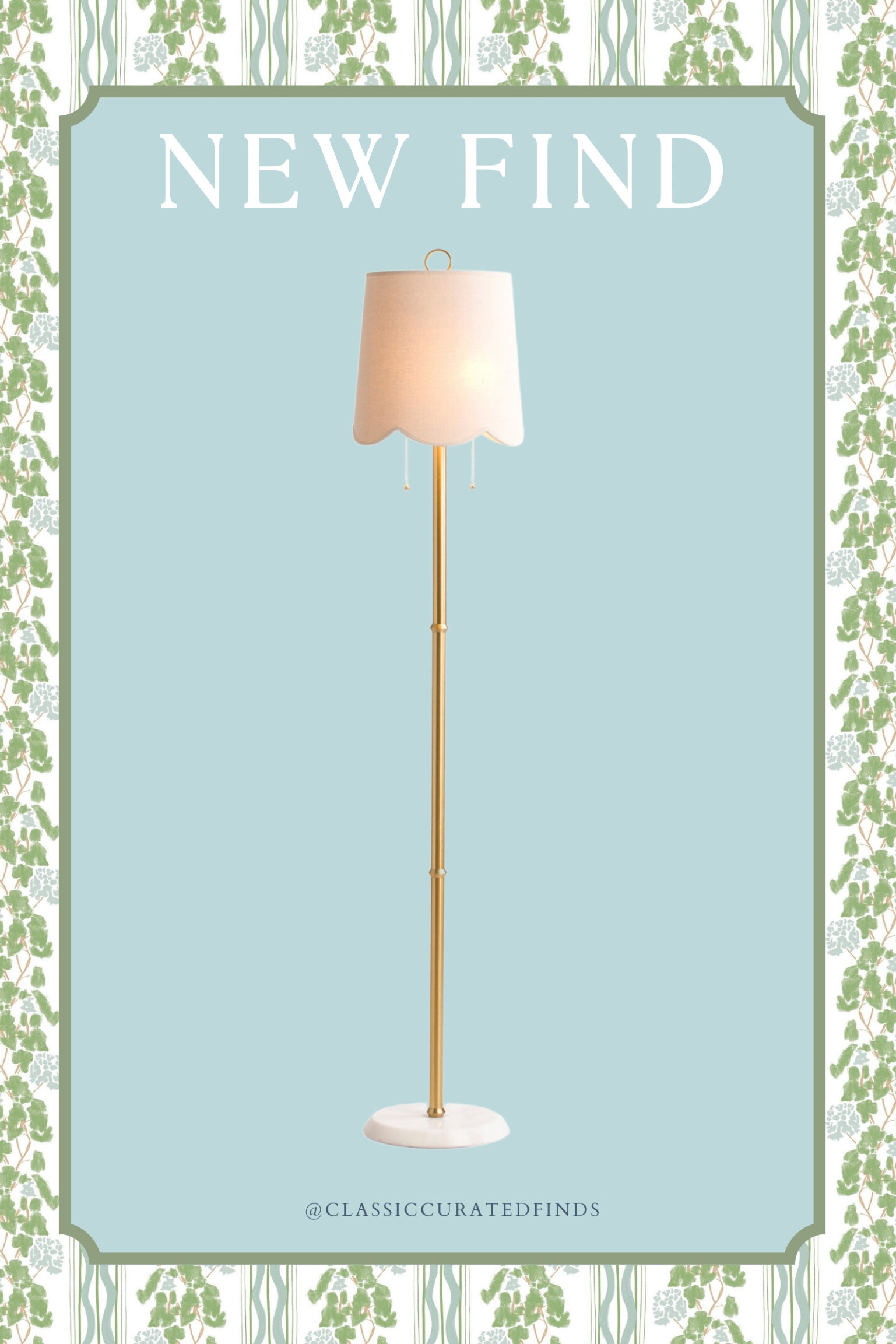 New floor lamp with a scalloped shade!!!

Home Decor, Grandmillennial, Marshalls, TJ Maxx

#LTKhome