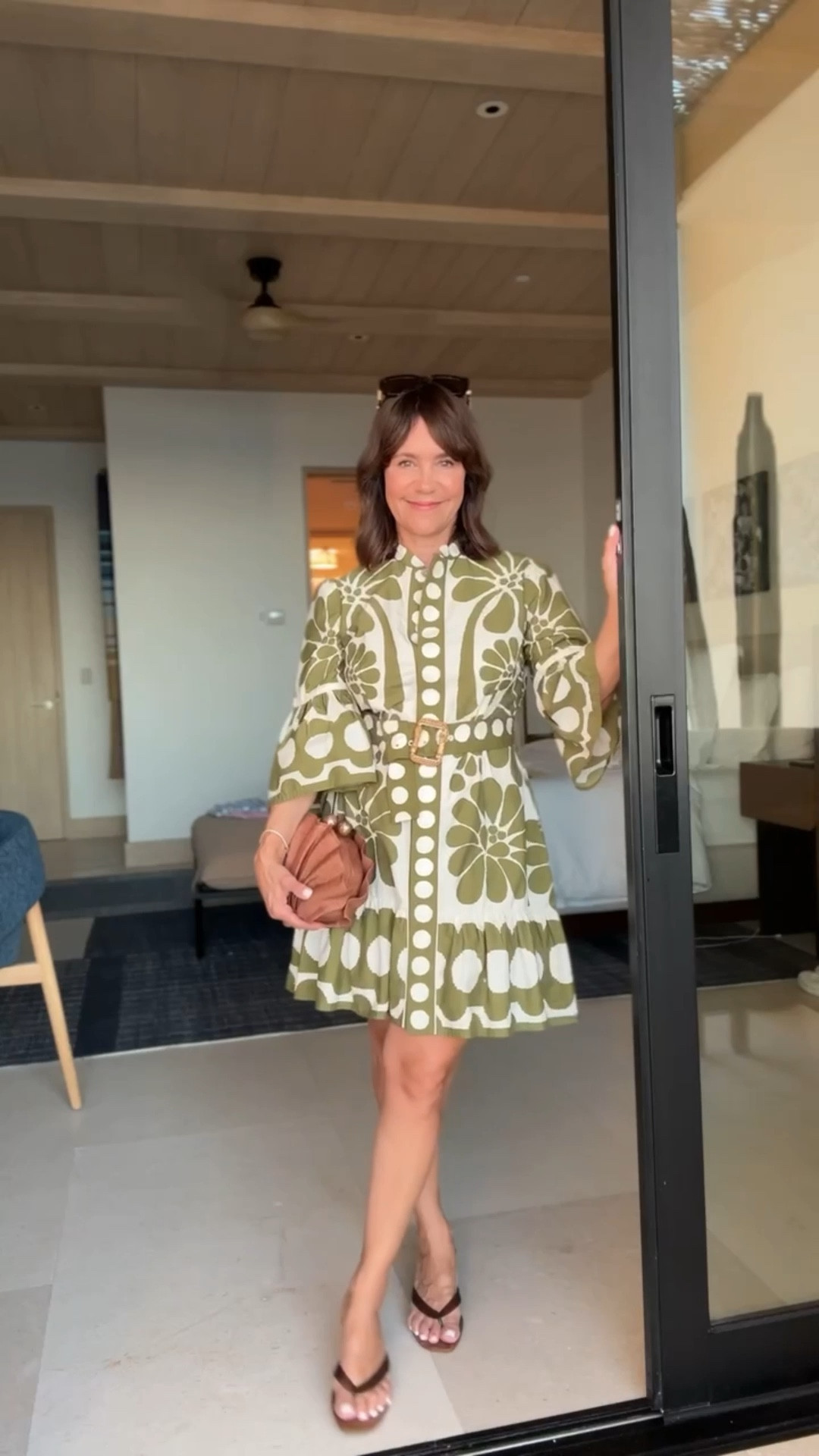 Outfit of the day in cabo! Farm Rio makes the best vacation dresses and I just picked this one up before leaving for my trip! 🤍

#LTKOver40 #LTKSeasonal #LTKTravel