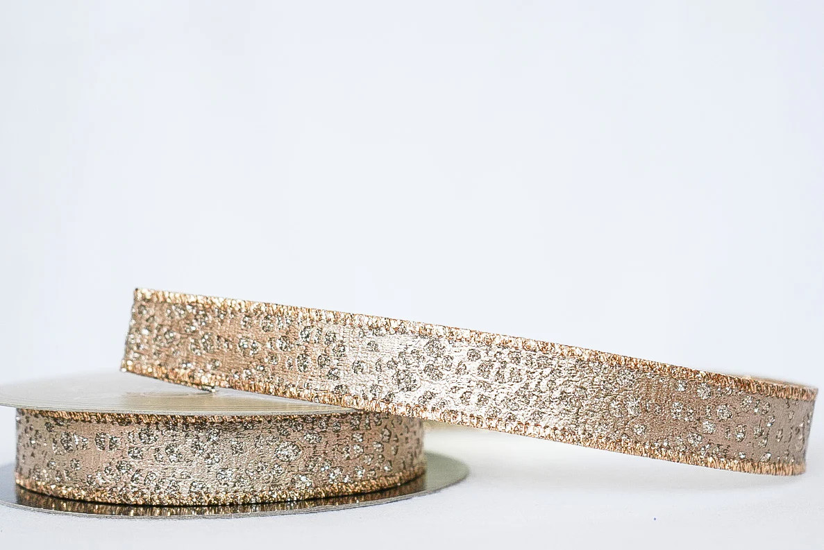 Metallic Thin Snakeskin Ribbon | Hello Holidays