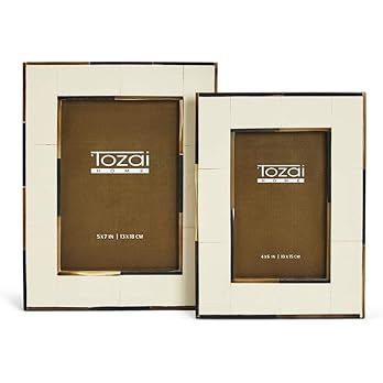 Two's Company Tozai Milano Set of 2 Photo Frames with Horn | Amazon (US)