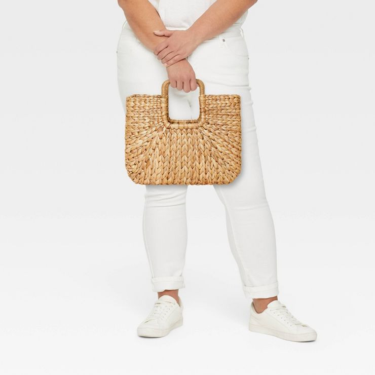 Straw Tote Handbag - A New Day™ Natural | Target
