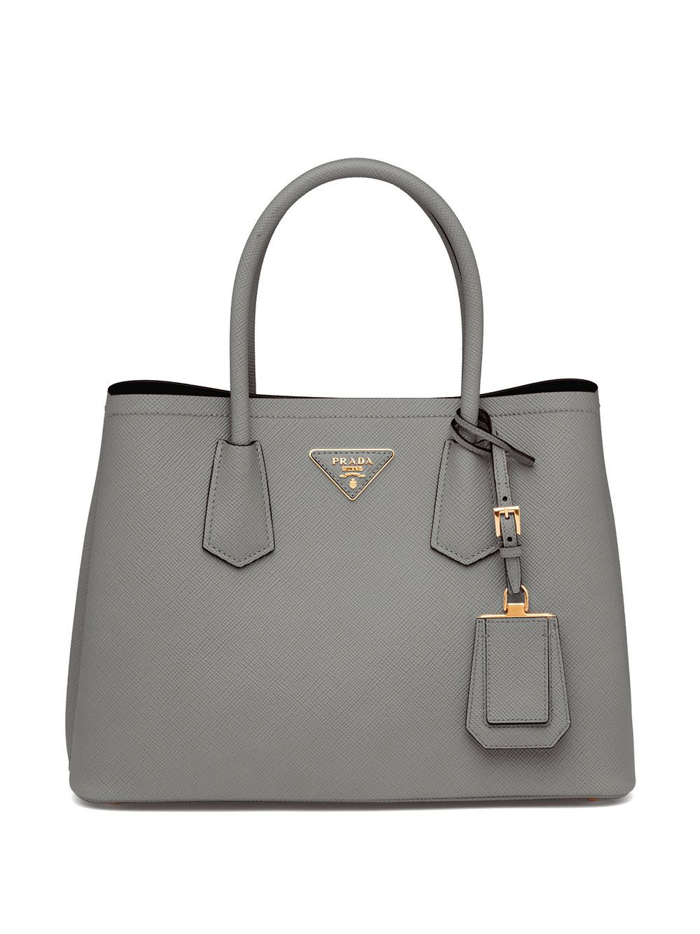 Prada small Double tote bag - Grey | Farfetch Global