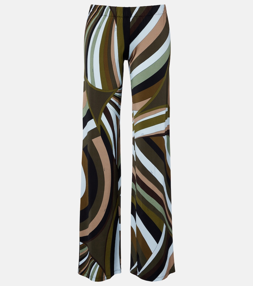 Pucci Printed satin jersey wide-leg pants | Mytheresa (US/CA)