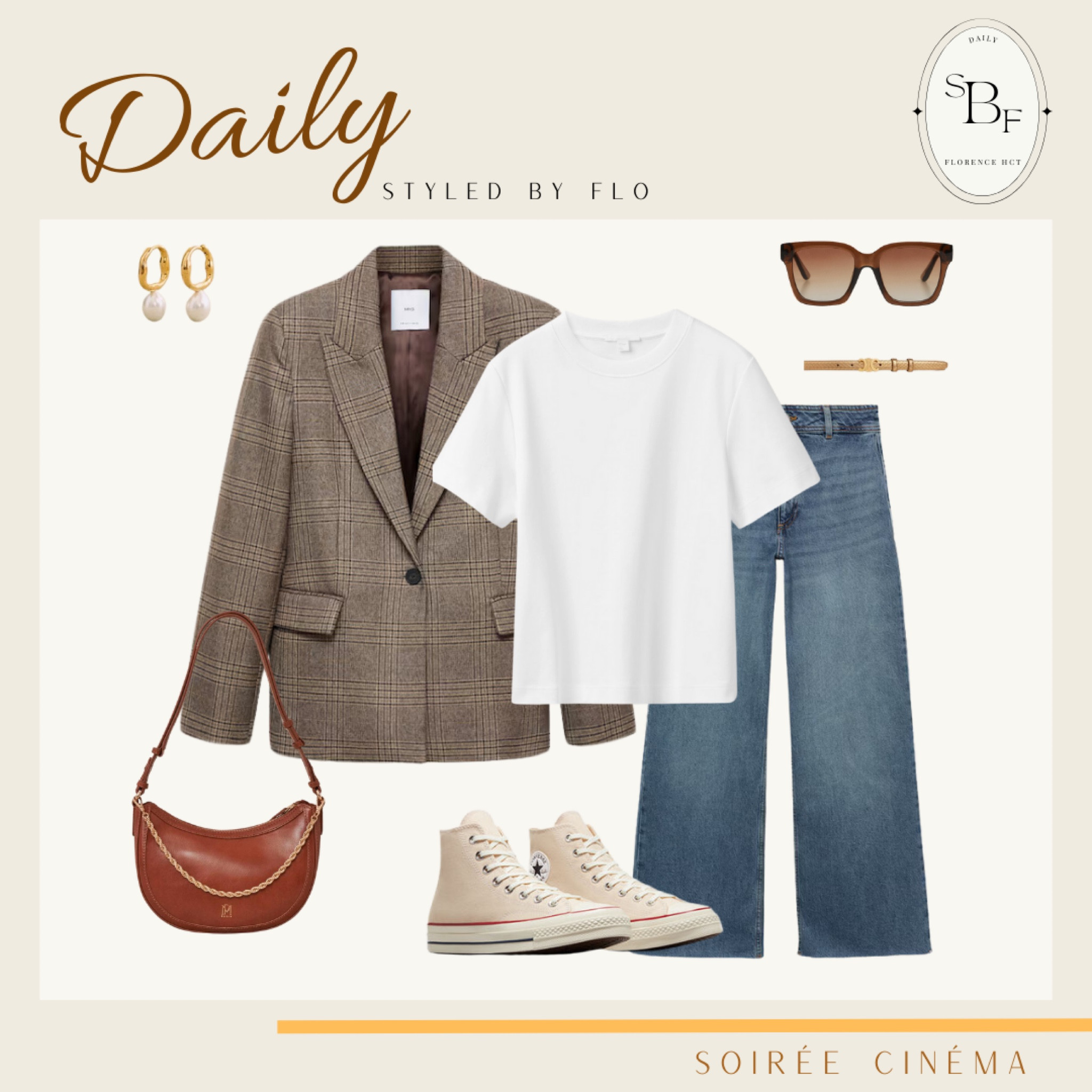 Soirée cinéma en jean bleu 