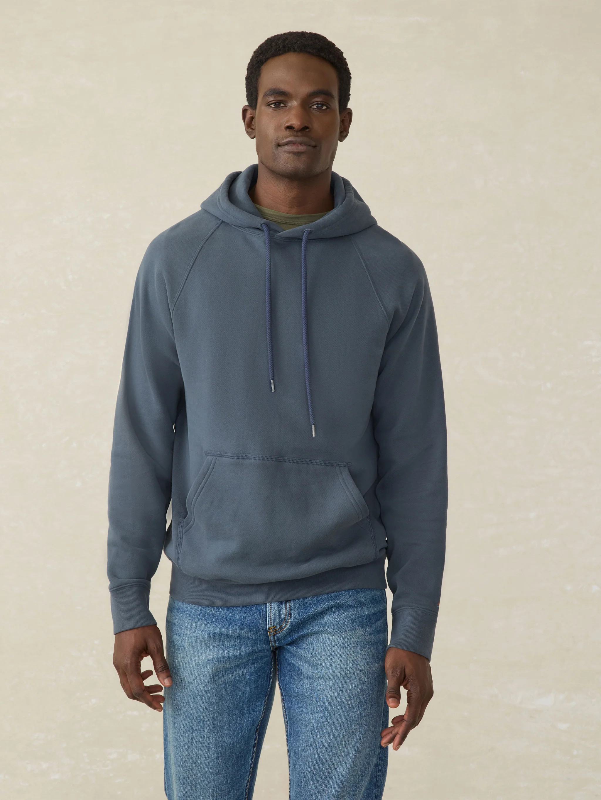 High Standard Fleece Hoodie - Blue Nights | Faherty