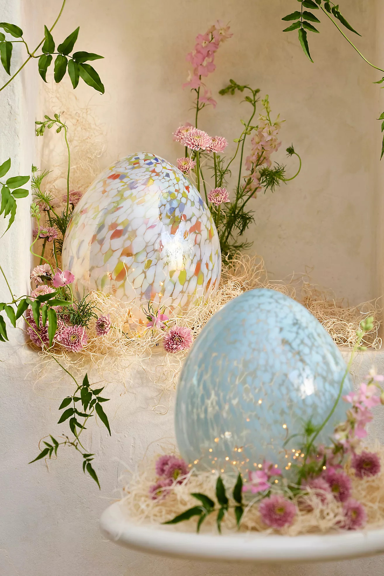 Confetti Luster Glass Egg, Large | Anthropologie (US)