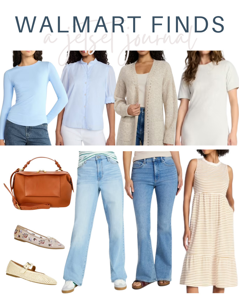 These Walmart finds are perfect for a stylish look. Some faves include the Time and Tru Sleeveless Tiered Midi Dress and the No Boundaries Ribbed Crewneck Long-Sleeved Tee. You’ll also love these floral mesh ballet flats because they look good with a dress or pants.


#LTKSeasonal #LTKSaleAlert #LTKTravel 

 