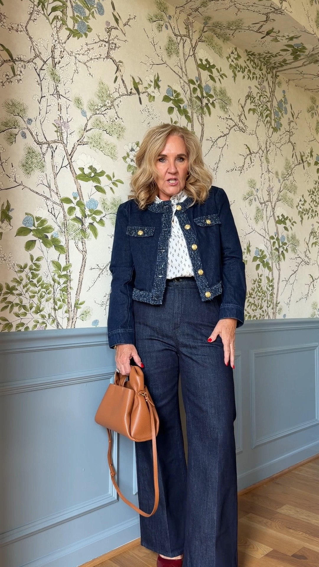@anntaylor styling event! 25% off 
Wearing size 8 petite in jeans 
Medium peplum top and I tucked it in 
Jacket size 8/med petite 
#LTKSaleAlert #LTKOver40 #LTKWorkwear

#LTKootd #LTKPetite