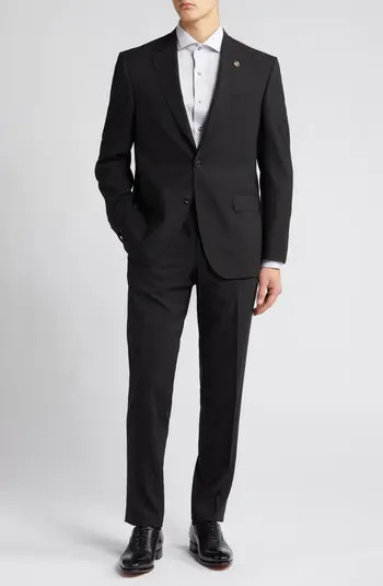 Ted Baker London Jay Trim Fit Solid Wool Suit | Nordstrom | Nordstrom