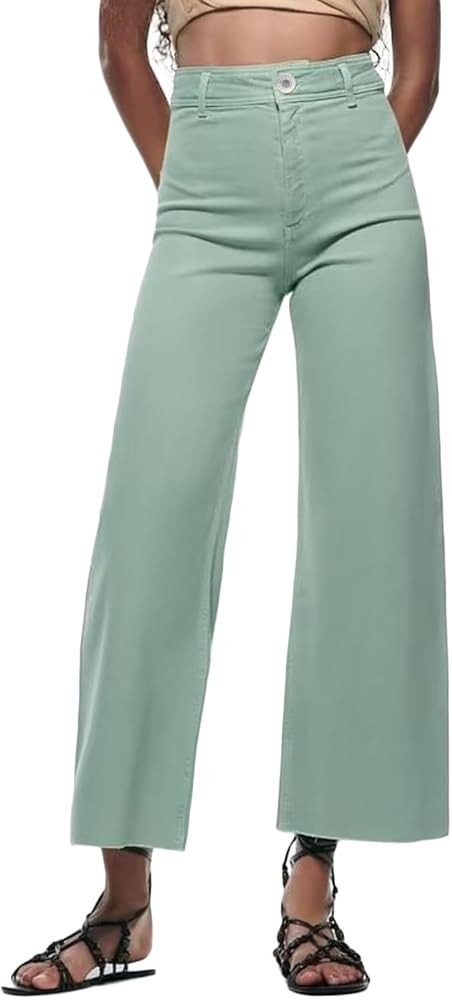 Wide Leg Jeans for Women High Waisted Stretch Casual Work Baggy Denim Pants Trousers 2023 | Amazon (US)
