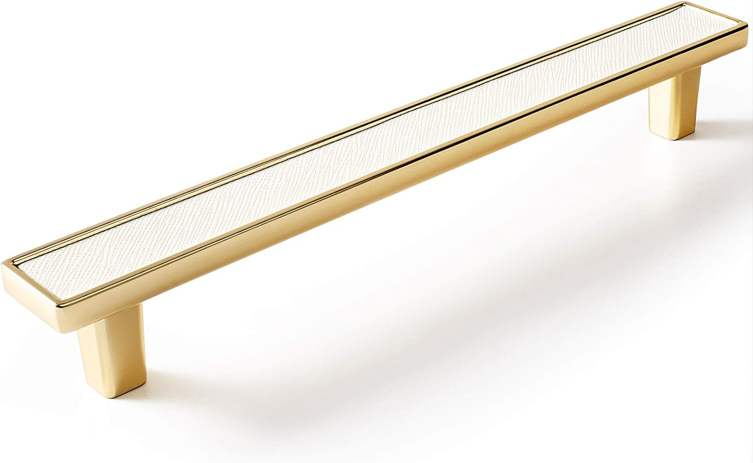 Goo-Ki Elegant Gold Cowhide Zinc Alloy Cabinet Handles - 5.04 ''( 128mm ) Hole Center Modern Luxu... | Amazon (US)