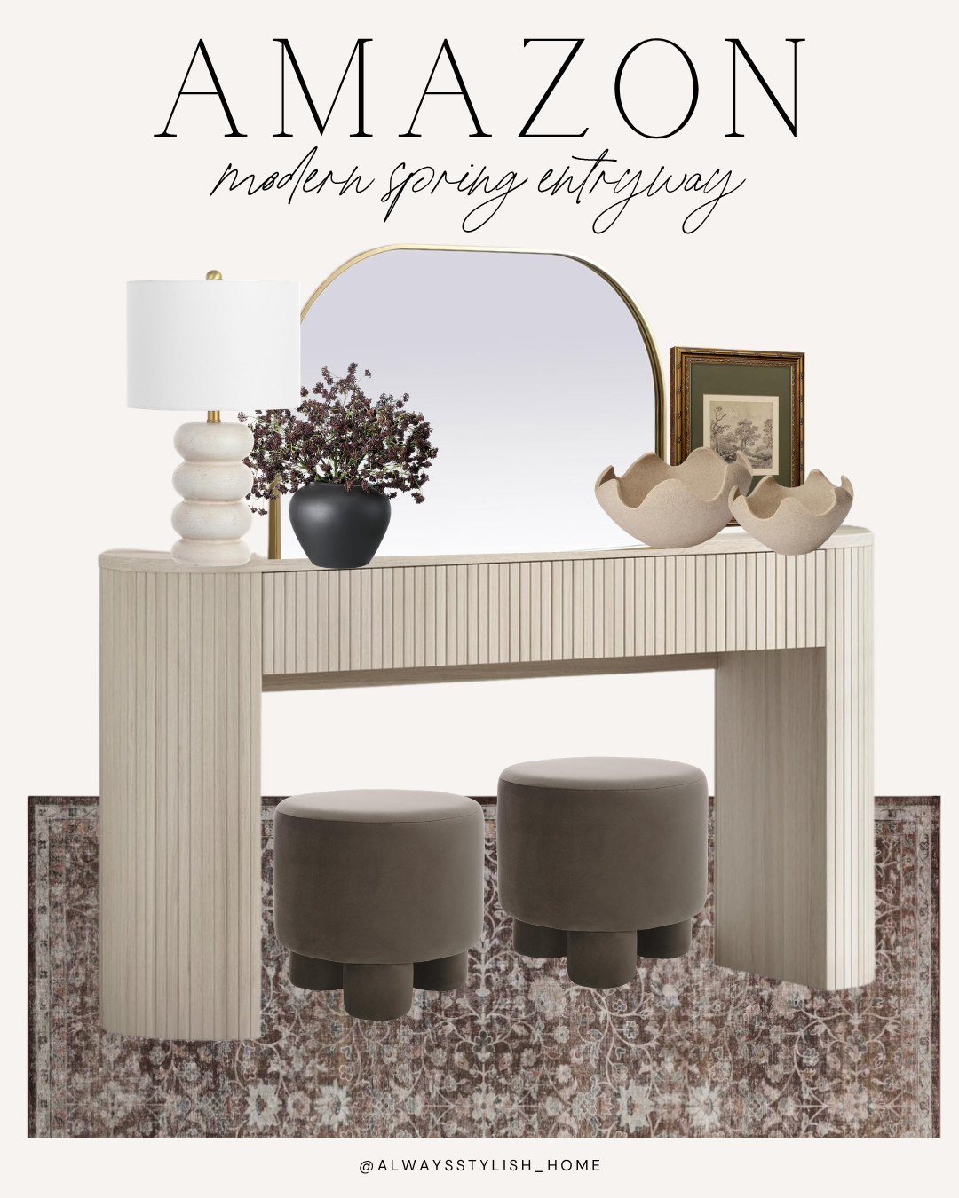 Amazon modern spring entryway finds to refresh your space for the season. Think clean lines, neutral decor, functional storage, and light, airy accents that create a welcoming first impression. These Amazon home finds are perfect for a modern, minimal entryway that feels fresh, organized, and elevated for spring.

#amazonhomefinds #entrywaydecor #modernentryway #springhomedecor #neutralhomedecor #homerefresh #entrywayinspo #affordablehomedecor #amazondecorfinds #ltkhome 

 #LTKSeasonal #LTKHome