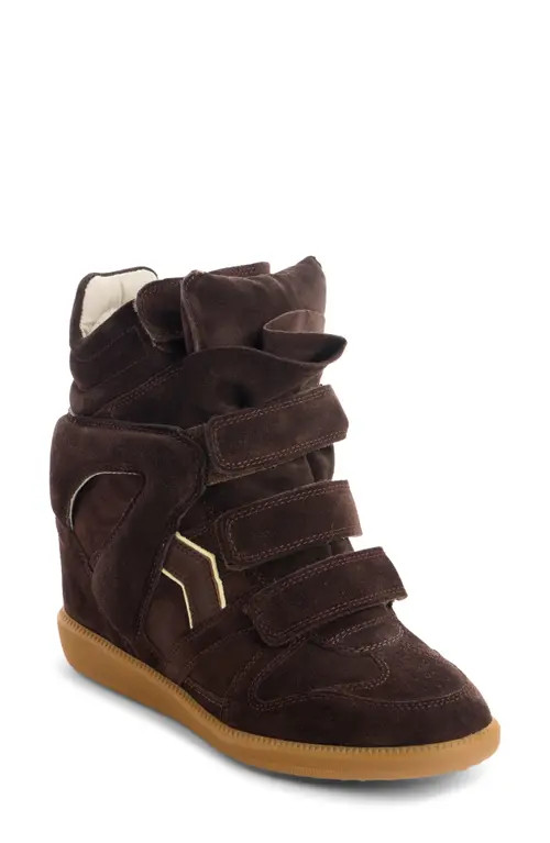 Isabel Marant Bekett Hidden Wedge High Top Sneaker in Chly/Chocolate/Light at Nordstrom, Size 9Us | Nordstrom