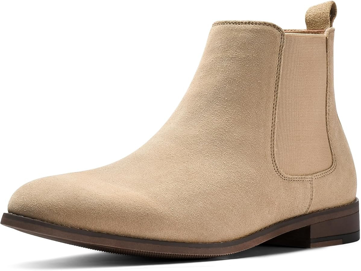 Men's Chelsea Boots Suede Leather Casual Boots for Men | Amazon (US)