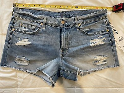 NWT 7 For All Mankind Cutoff Denim Shorts - Size 31  | eBay | eBay US
