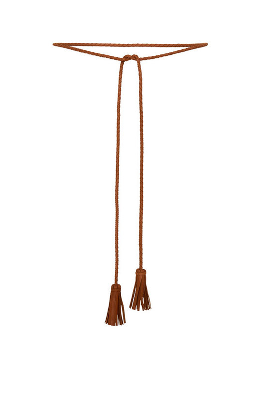 Plaited Leather Belt in Tan | Bohemian Traders