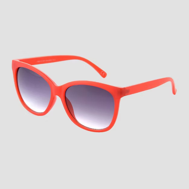 Women's Plastic Cateye Sunglasses - Universal Thread™ Red | Target