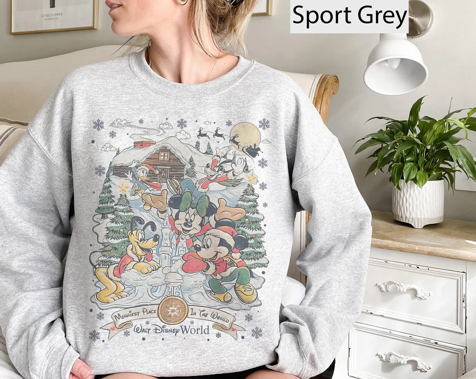 Vintage Mickey and Friends Christmas Sweatshirt, Disneyworld Christmas Shirt, Disney Family Vacat... | Etsy (US)