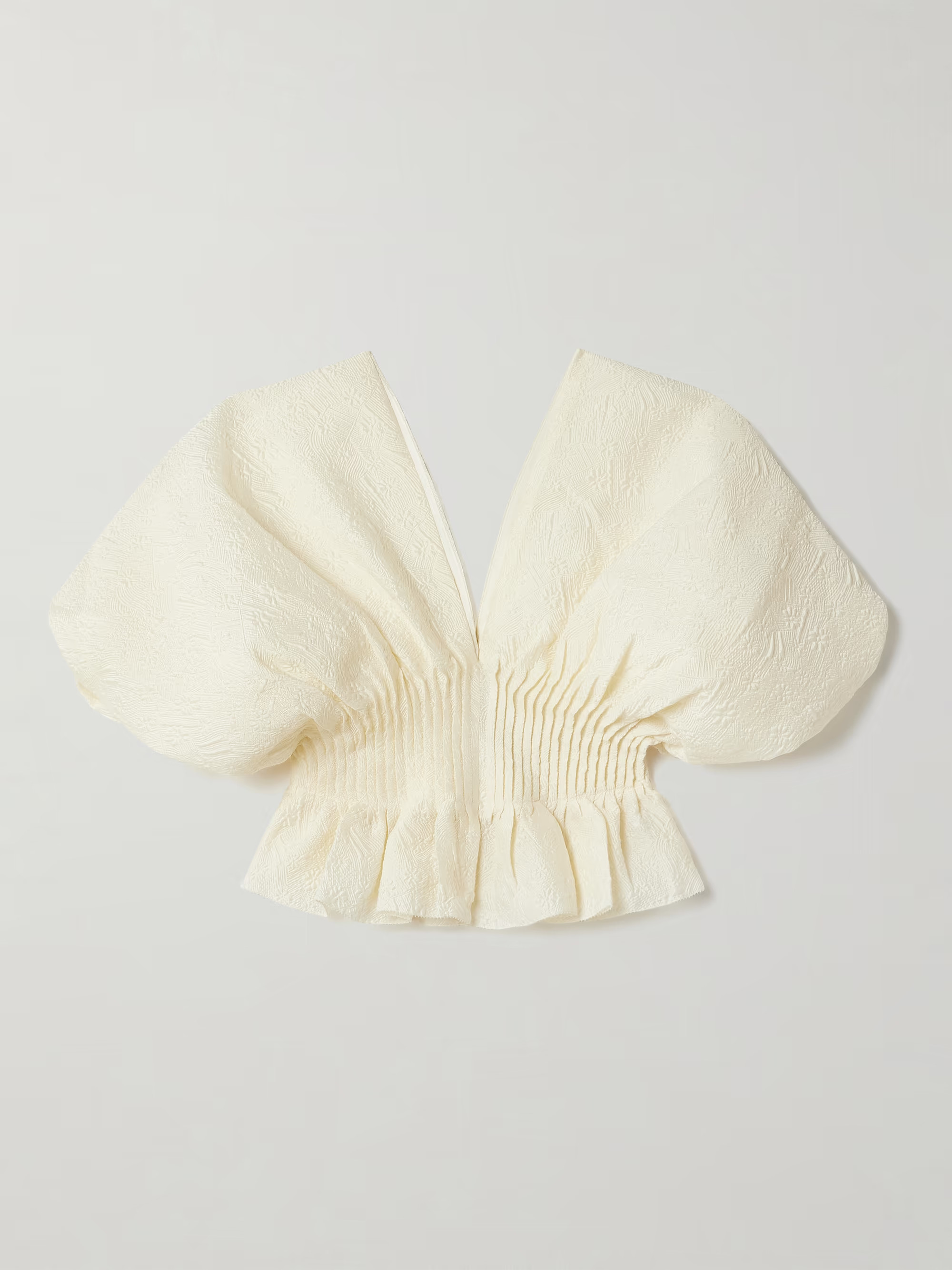Elegi cropped pintucked matelassé top | NET-A-PORTER APAC
