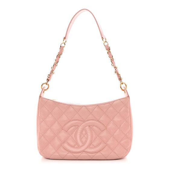 Caviar Quilted Timeless CC Shoulder Bag Pink | FASHIONPHILE (US)