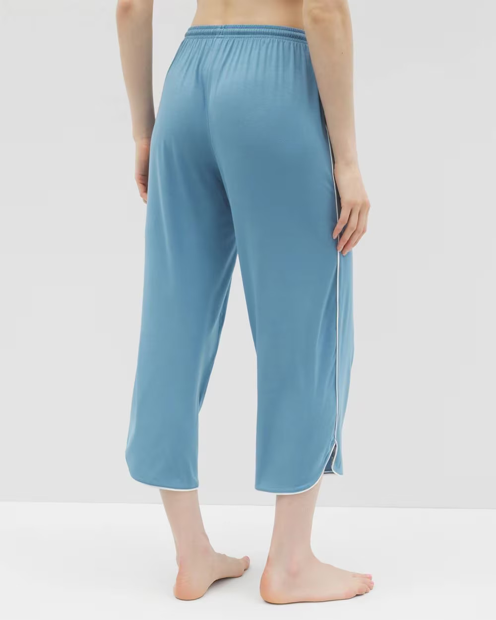 Solid Piped Crop Pajama Pant | Soma | SOMA