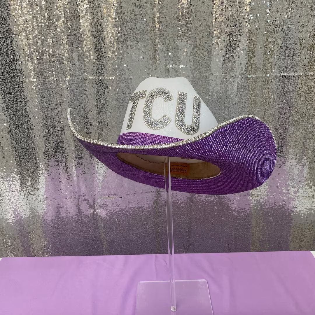 TCU Rhinestone Cowboy Hat | Etsy (US)