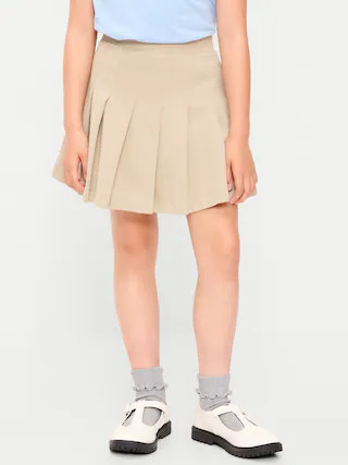 School Uniform Ponte-Knit Pleated Skort for Girls | Old Navy (US)