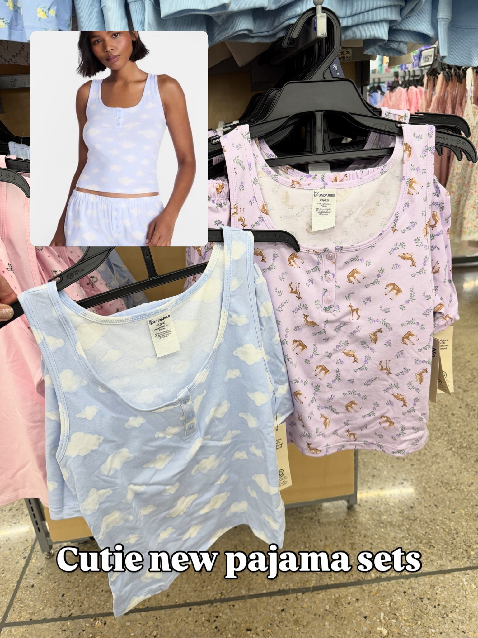 Pajama sets at Walmart #walmartfashion
