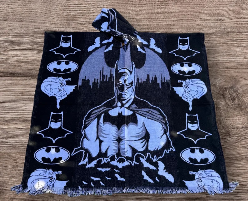 Alpaca Wool poncho, unisex One size very soft and warm exclusive design (Batman ) adult size | Etsy (US)