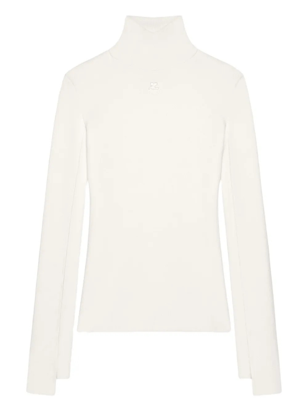 Courrèges mock-neck sweater - White | Farfetch Global